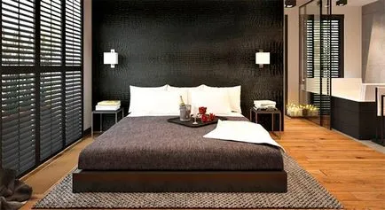 Design tapéta a hálószobában