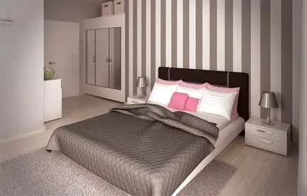 Design tapéta a hálószobában