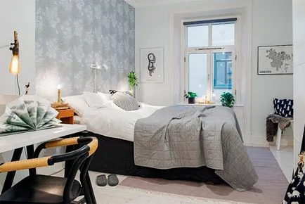 Design tapéta a hálószobában