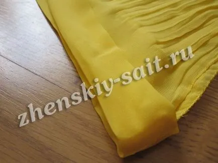Hosszú nyári szoknya sifon gumírozott varrni a saját kezét