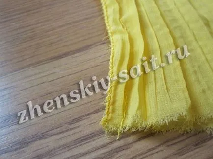 Hosszú nyári szoknya sifon gumírozott varrni a saját kezét