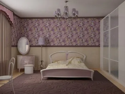 Tapéta design hálószoba és dekorációs szabályok (szabályai) Tervezési tapéta a hálószobába, és befejezni szabályok