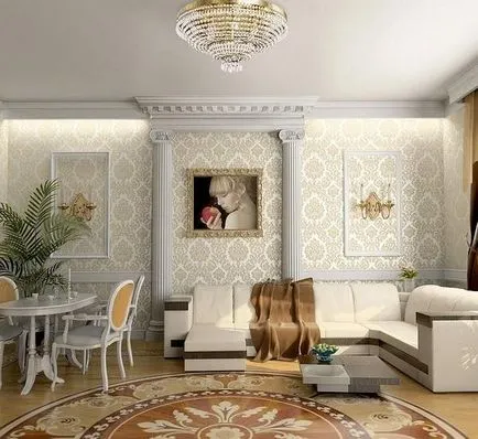 A design a nappali egy magánházban népszerű ötletek
