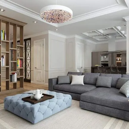 A design a nappali egy magánházban népszerű ötletek