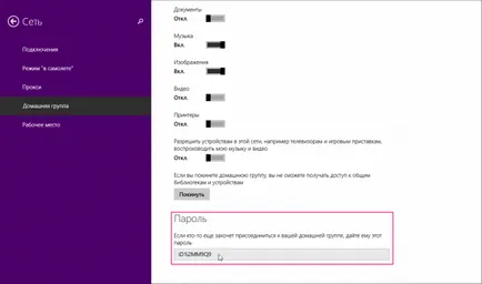 Otthoni csoport a Windows 8