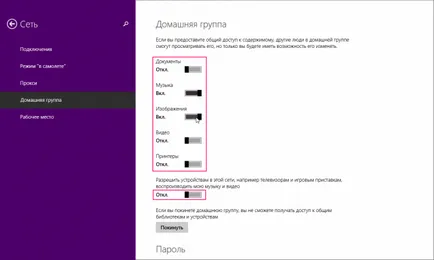 Otthoni csoport a Windows 8