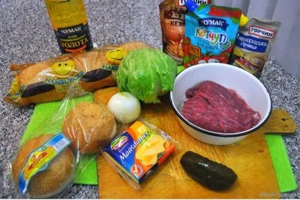 Házi hamburger egyszerű ízletes recept (recept) Házi hamburger egyszerű ízletes recept