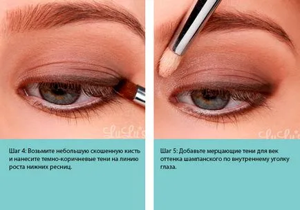 Nap smink fotó szem szakaszokban - napi smink lépésről lépésre