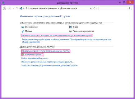 Otthoni csoport a Windows 8