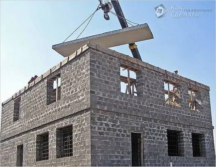 House arbolita saját kezébe - a házak építése fából-beton blokkok fotó
