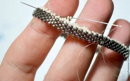 Kétoldalú twining cabochon - Fair Masters - kézzel készített, kézzel készített