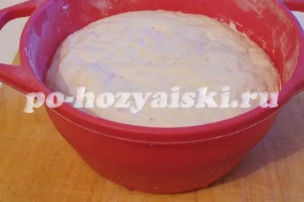 Élesztő pite hús és a burgonya, a recept egy fotót
