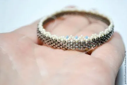 Kétoldalú twining cabochon - Fair Masters - kézzel készített, kézzel készített