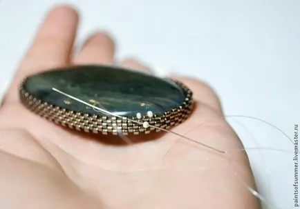 Kétoldalú twining cabochon - Fair Masters - kézzel készített, kézzel készített