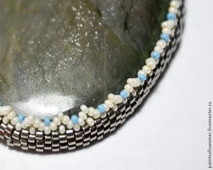 Kétoldalú twining cabochon - Fair Masters - kézzel készített, kézzel készített