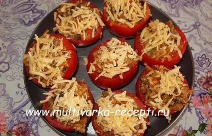 Töltött paradicsom a sütőben recept fényképpel (recept) Töltött paradicsom a sütőben recept egy fotó