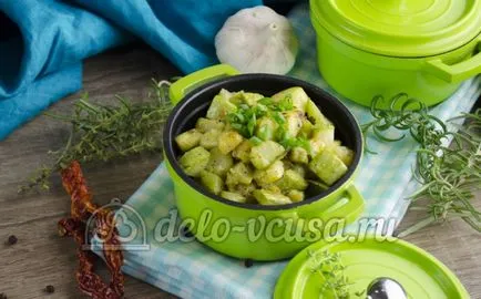 Köret cukkini recept lépésről lépésre (9 fotó)