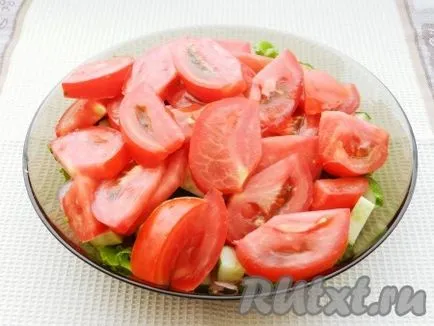 Görög saláta csirkével - recept fotókkal