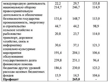 A költségvetés végrehajtása