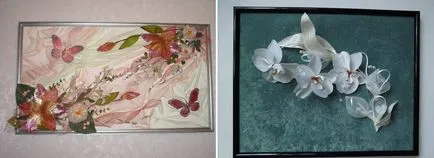 Keimeiapok a kezüket a szövet, patchwork a falon, készült ruhát virágok, Karácsonyi paneleket