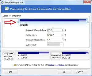 Hogyan változtassuk meg a lemez méretét Windows 2000 (EASEUS Partition Master) Hogyan változtassuk meg a lemez méretét a Windows 2000