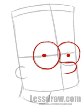 Hogyan kell felhívni Bart Simpson szakaszosan lessdraw