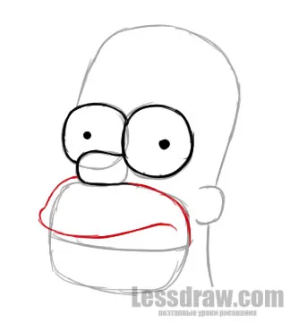 Hogyan kell felhívni Homer Simpson, lessdraw