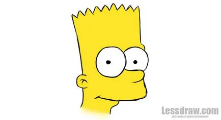 Hogyan kell felhívni Bart Simpson szakaszosan lessdraw