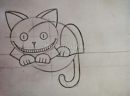 Hogyan kell felhívni Cheshire Cat-lépésre mester osztály fényképpel (Cheshire Cat ceruza) Hogyan kell felhívni Cheshire Cat-lépésre mester osztály fotók