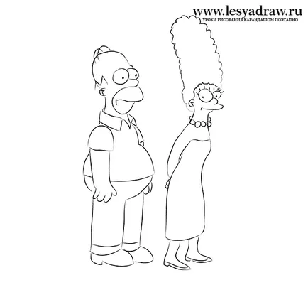 Hogyan kell felhívni Simpsons ceruza szakaszában (szakaszaiban) Hogyan kell felhívni a ceruzát Simpsons szakaszaiban