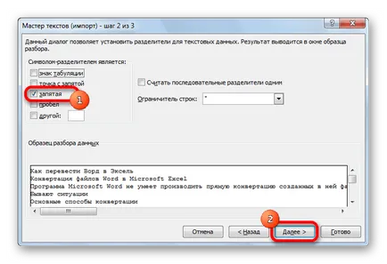 Hogyan lehet átalakítani a Word az Excel
