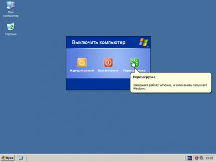Hogyan kell újraindítani a laptop segítségével a gombokat a billentyűzeten, ha lógott, csökkentett módban, ha