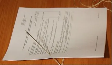 Hogyan kell varrni menet dokumentumok fokozatosan az adó és archív követelmények (dokumentumok) Hogyan kell varrni menet dokumentumok fokozatosan az adó és archív követelmények