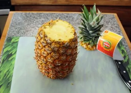 Hogyan, hogy tisztítsák meg, hogy csökkentsék és szépen vágott ananász otthon fotó és videó (átlátszó) Hogyan, hogy tisztítsák meg, hogy csökkentsék és szépen vágott ananász otthon fotó és videó