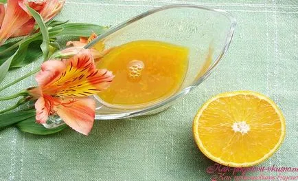 Főzni narancsos öntettel recept fotókkal (narancs szósz recept) Főzni narancsos öntettel recept fotókkal