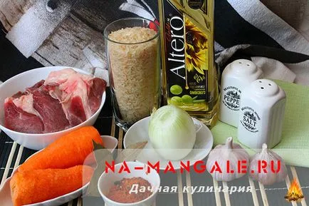 Főzni rizottó marhahús otthon - recept lépésről lépésre fotók (a ház) Főzni rizottó marhahús otthon - recept lépésről lépésre fotók