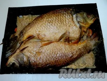 Főzni töltött ponty - recept fotókkal (zselés sóshalat) Főzni töltött ponty - a recept egy fotó