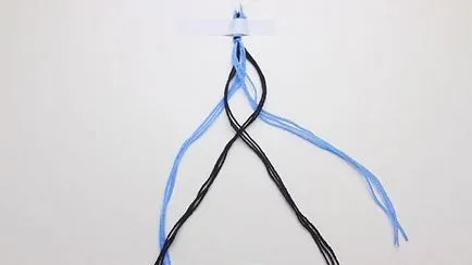 Hogyan készítsünk egy karkötőt készült szálak (fotó)