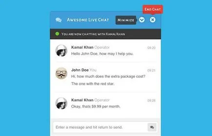 Hogyan készítsünk egy chat oldal a WordPress segítségével plugins nélkül