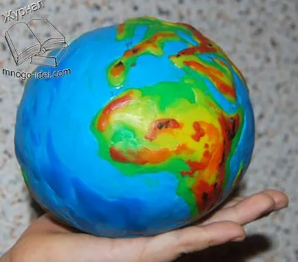 Hogyan, hogy a Globe agyag kezüket a gyerekek fotók és videó