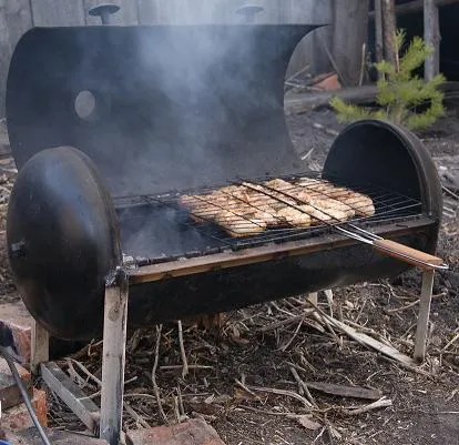 Hogyan készítsünk Grill gázpalack kezével fotó és videó
