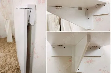 Hogyan készítsünk egy összecsukható asztal, hogy rögzítse a falra a konyhában kezével