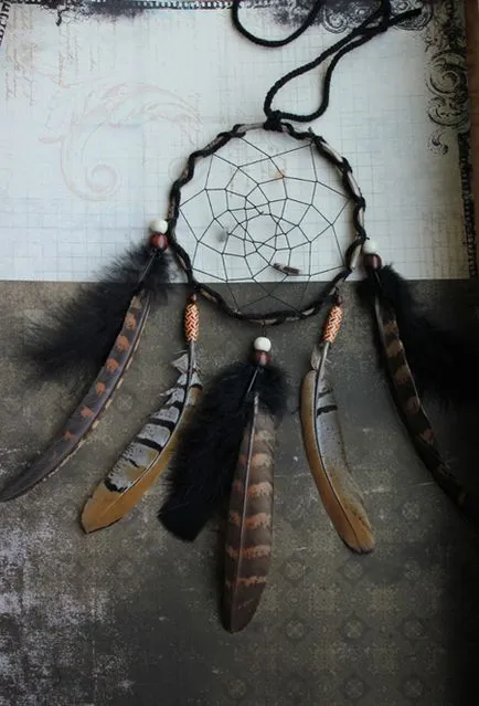 Hogyan készítsünk egy Dreamcatcher saját kezűleg - a mester osztály és ötletek amulett talizmán, édes otthon - kéz (kezek) Hogyan készítsünk egy Dreamcatcher saját kezűleg - a mester osztály és ötletek amulett talizmán, édes otthon - kézzel