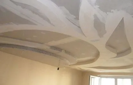 Hogyan lehet a mennyezet gipszkarton burkolat eszköz fotó és videó példák
