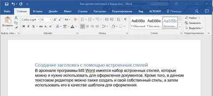 Hogyan címlapra egy Word