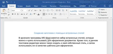 Hogyan címlapra egy Word