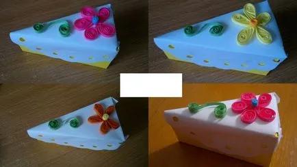 Hogyan készítsünk egy tortát egy meglepetés a papírt a kezét