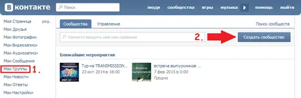 Hogyan hozzunk létre egy eseményt VKontakte