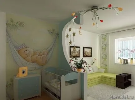 Hogyan lehet kombinálni felnőtt hálószobában gyerekekkel