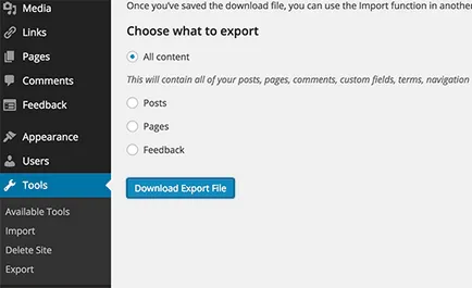 Hogyan lehet eltávolítani a wordpress blog